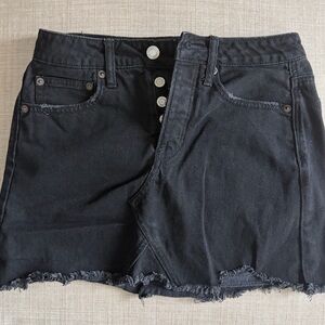 Women's Black Denim AE Skirt - Size 0